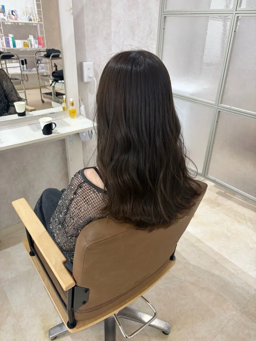 ミディアム カラー カット ヘアカラー トリートメント ヘアセット 💙まこと💙艶 カラー(Rico)のヘアスタイル