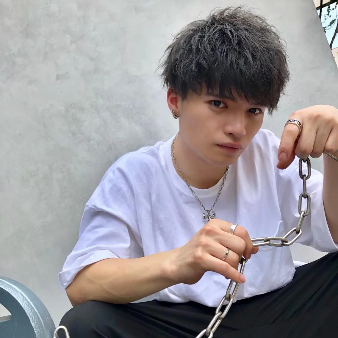 ショート メンズ カット 横浜メンズパーマ🔥 大野賢人のヘアスタイル
