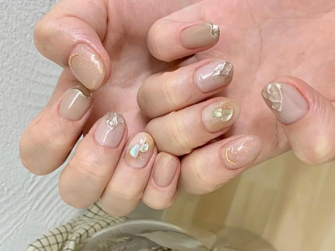 ネイル 新宿ニュアンスネイル makotoのネイルデザイン