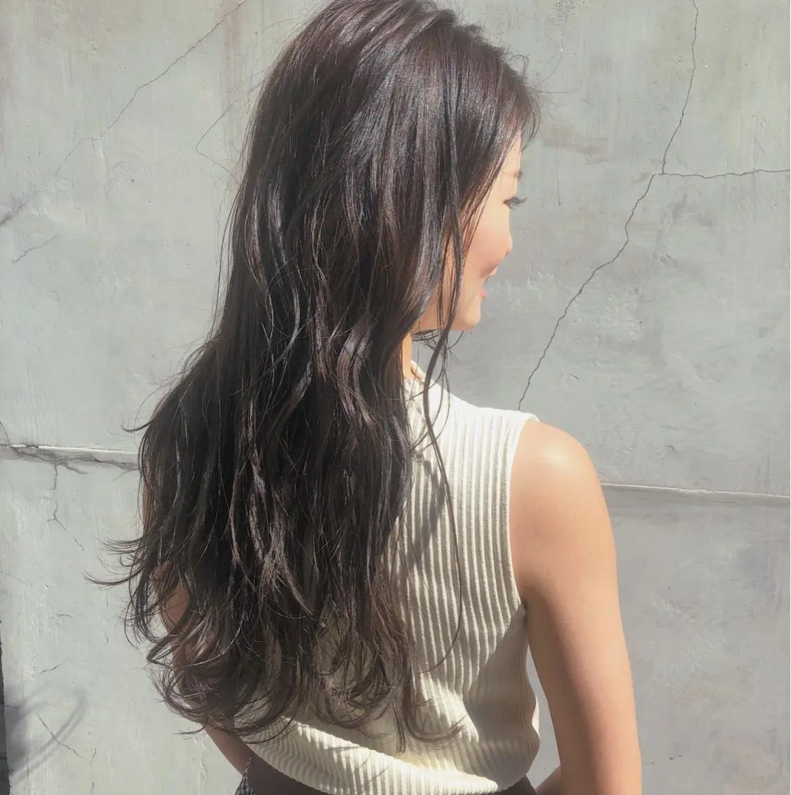 ロング カラー 透明感カラー グレージュ イルミナカラー カット ヘアカラー トリートメント 山中 直輝のヘアスタイル