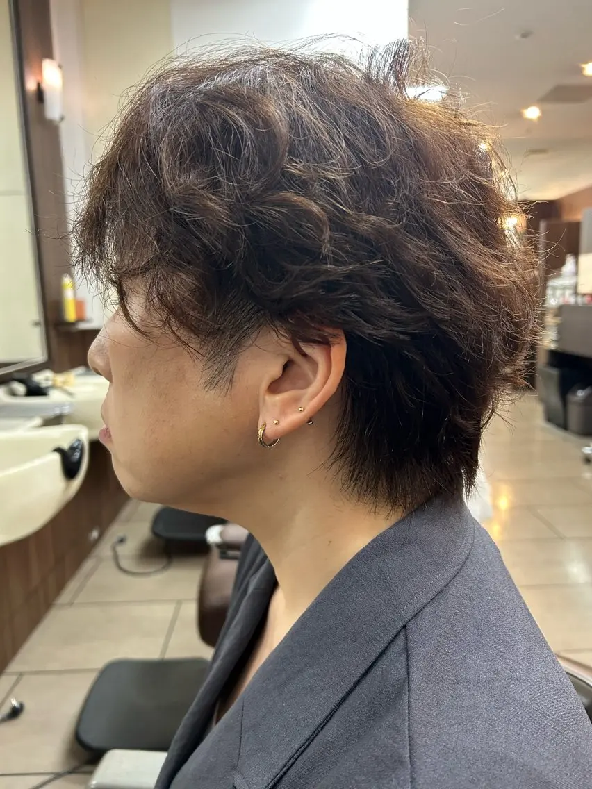 ショート ヘアカラー 笹川 修人のヘアスタイル