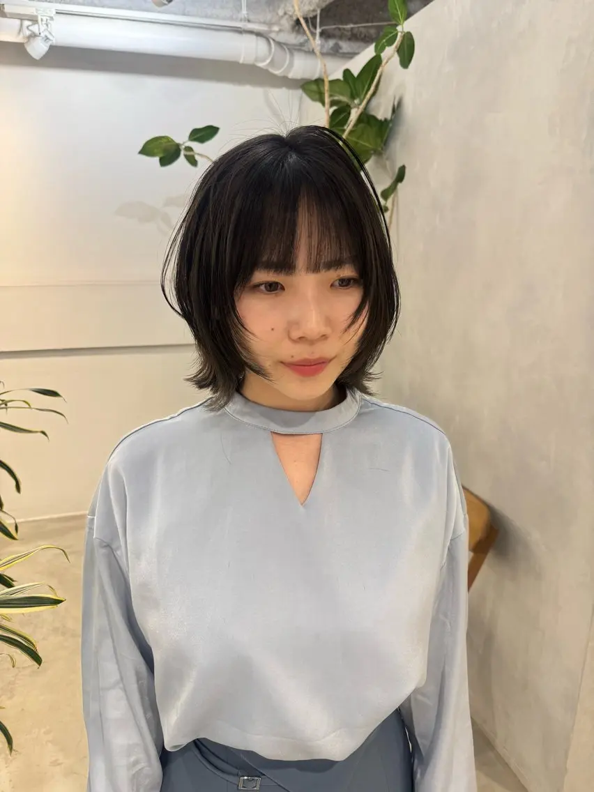 セミロング カット ヘアカラー トリートメント 新宿/顔周りカット +レイヤー=しずく♩のヘアスタイル