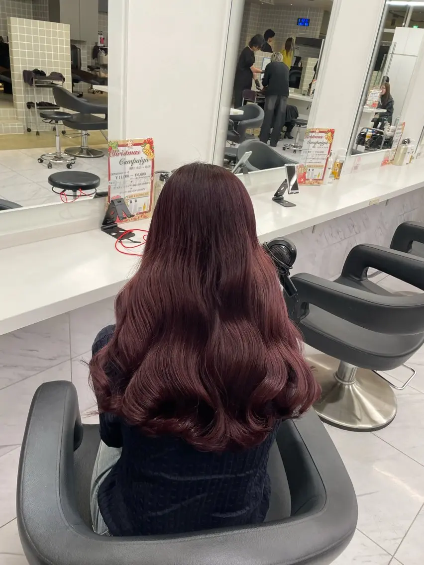 ロング カラー ヘアアレンジ ヘアカラー トリートメント ヘアセット 💗横浜美容室 💗HARUNAのヘアスタイル