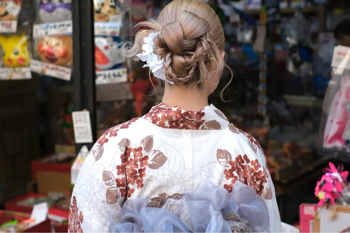 ヘアアレンジ 浴衣 エクステ&ヘアセット Milaのヘアスタイル