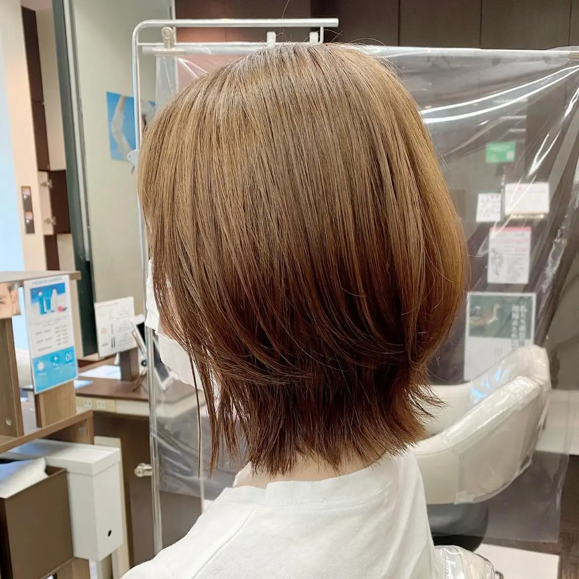 ミディアム ボブレイヤー ボブ レイヤーカット 外ハネヘア ✨指名No1✨ 鈴木　秀輔のヘアスタイル
