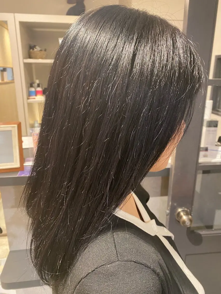 セミロング ヘアカラー 荒川 匠磨のヘアスタイル