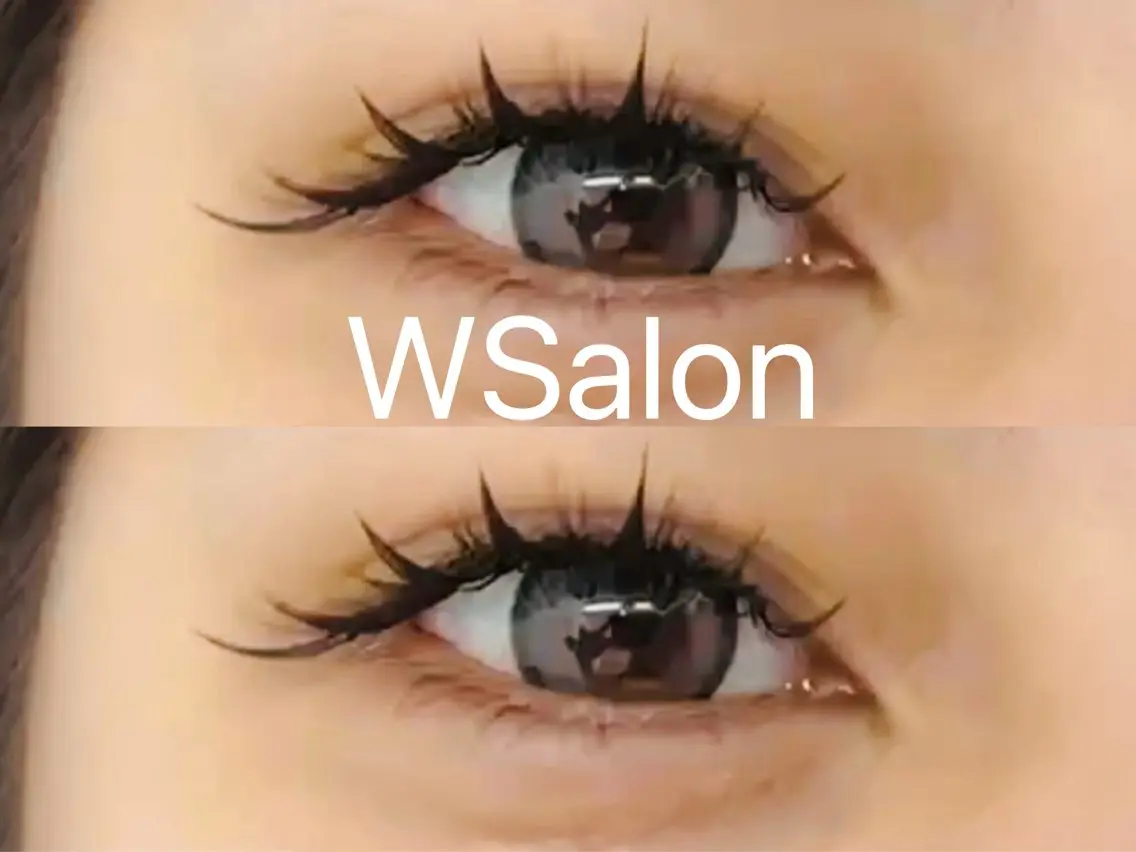 マツエク・マツパ 付け放題 バインドロック カラーマツエク フラットラッシュ 韓国風マツエク W Salon アイラッシュのマツエク・マツパデザイン