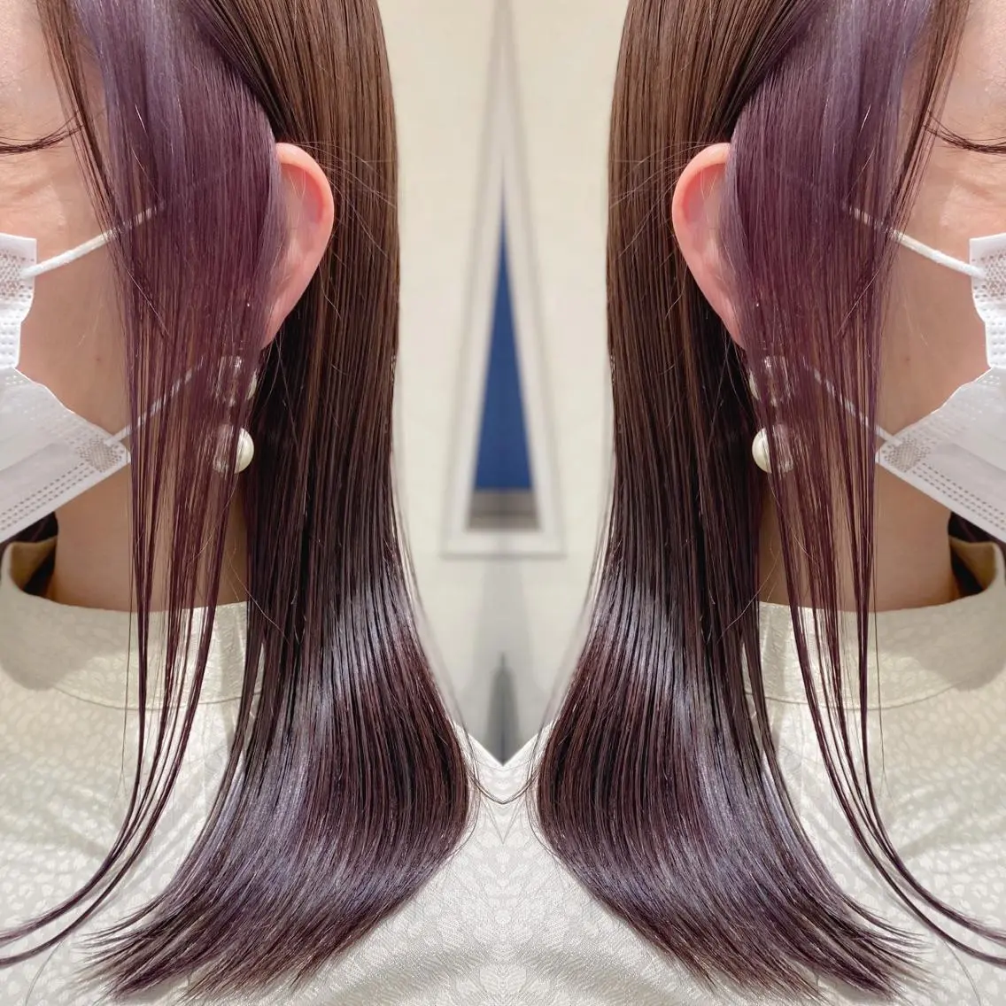 セミロング カラー ヘアアレンジ インナーカラー カット ヘアカラー トリートメント 竹内啓太 ボブのヘアスタイル