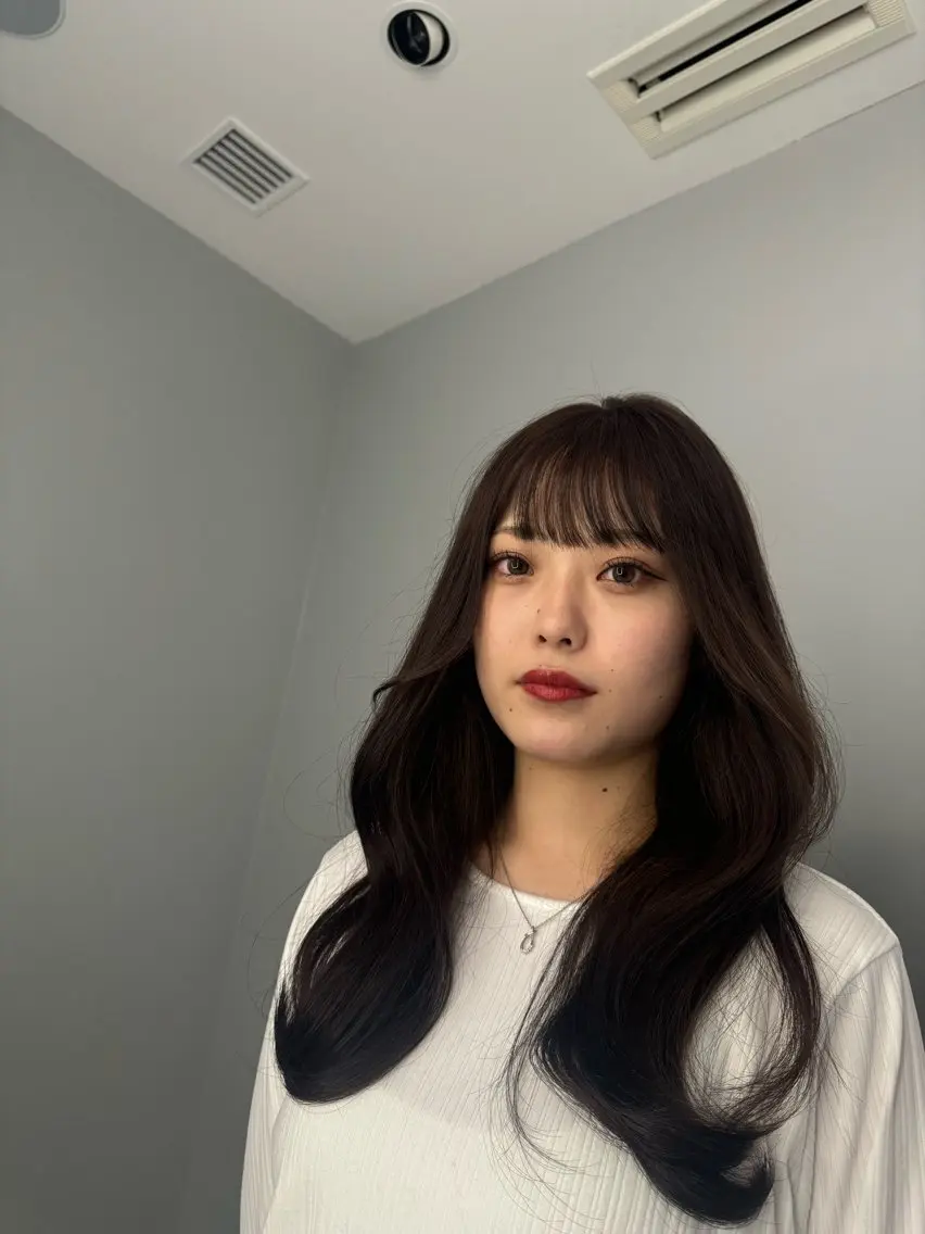 ロング 枦山 晴稀のヘアスタイル