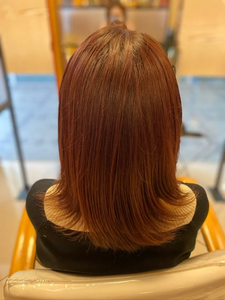 ミディアム ヘアカラー トリートメント へんみ みかのヘアスタイル