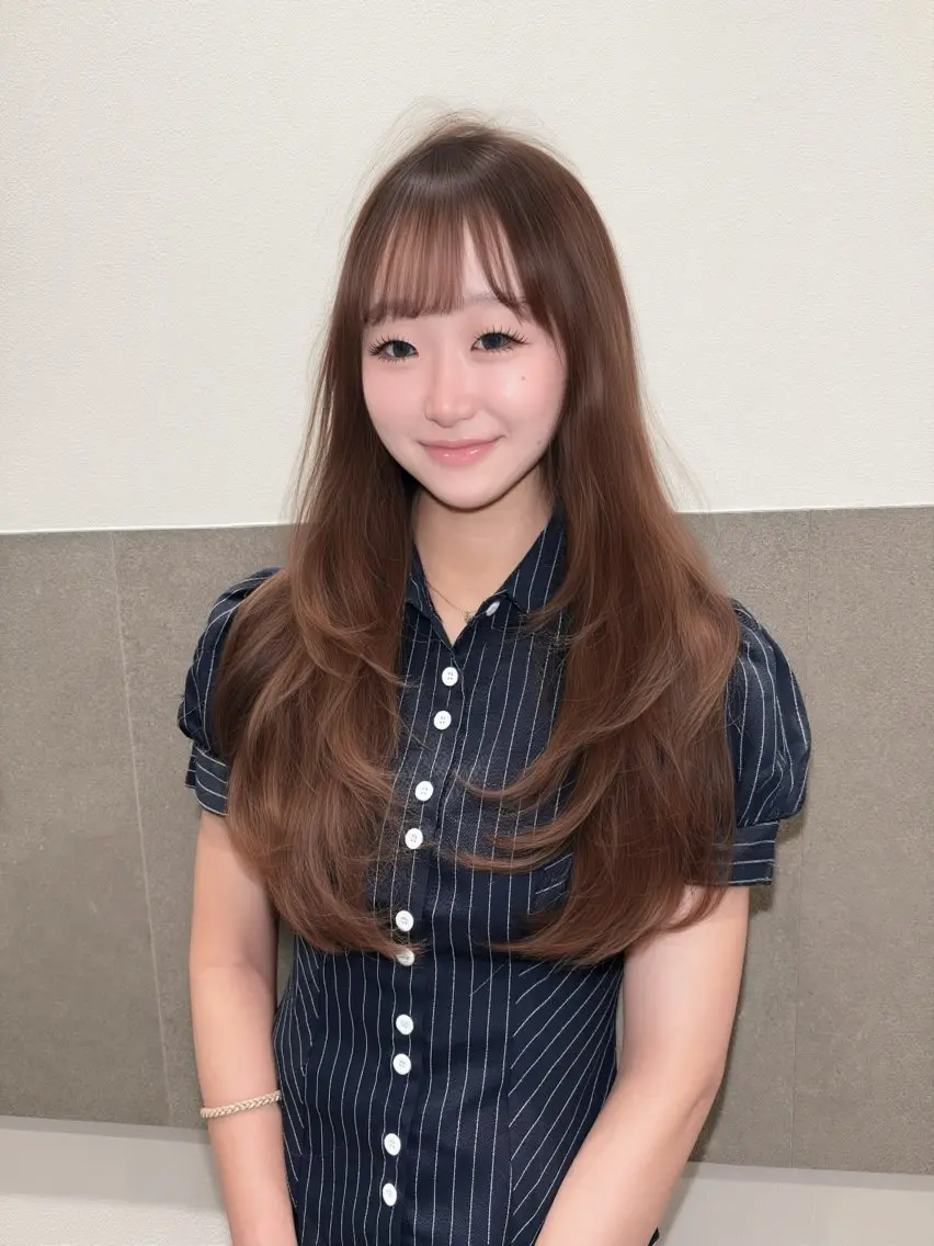 セミロング レイヤーカット カット ゆうな/レイヤー‎ 🎀艶カラー/‎京都のヘアスタイル