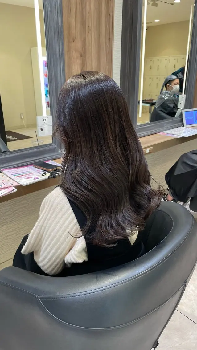 ロング カラー ふわっと抜け感🫧 ブラウンベージュ🤎のヘアスタイル