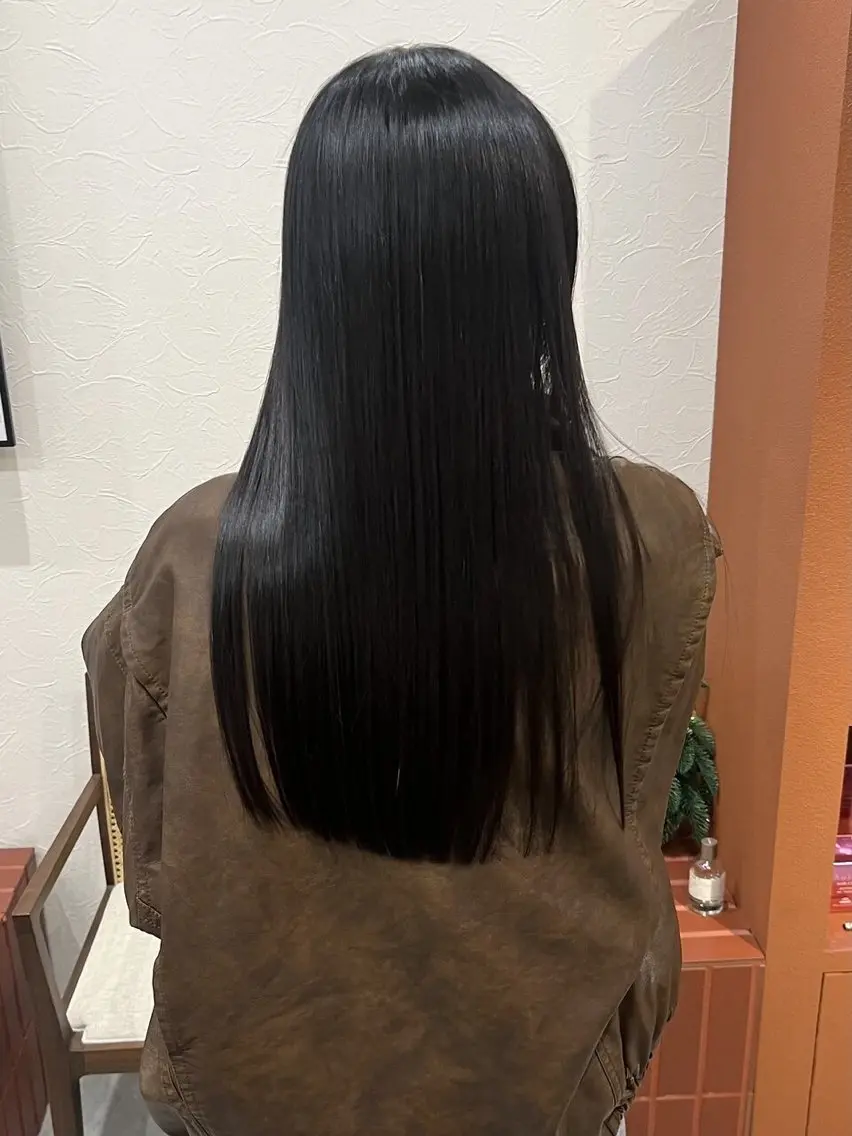 ロング 髪質改善 トリートメント カット 縮毛矯正 トリートメント ヘッドスパ Kasumi /伏見 /髪質改善/ロングのヘアスタイル