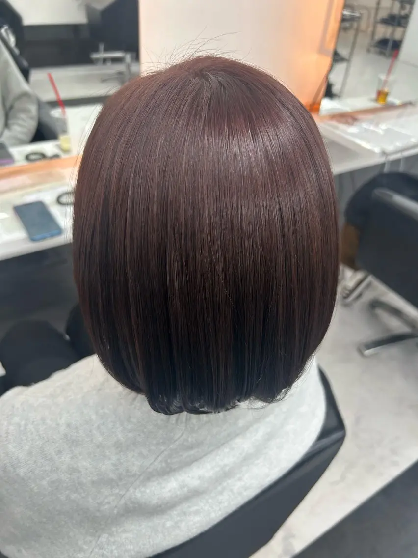 ミディアム 髪質改善 カット ヘアカラー 【ALEAP】 sakuraのヘアスタイル