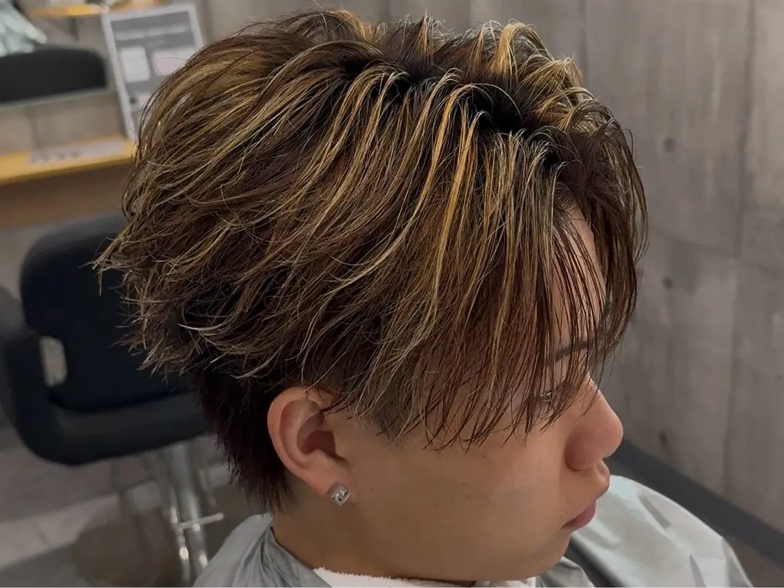 ショート カラー メンズ ショートヘア 【メンズ特化美容師】 大河内 名駅のヘアスタイル