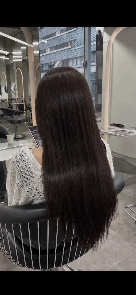 セミロング 髪質改善 トリートメント ヘアカラー 渋谷🧊モテ髪カラー 🧊るいのヘアスタイル
