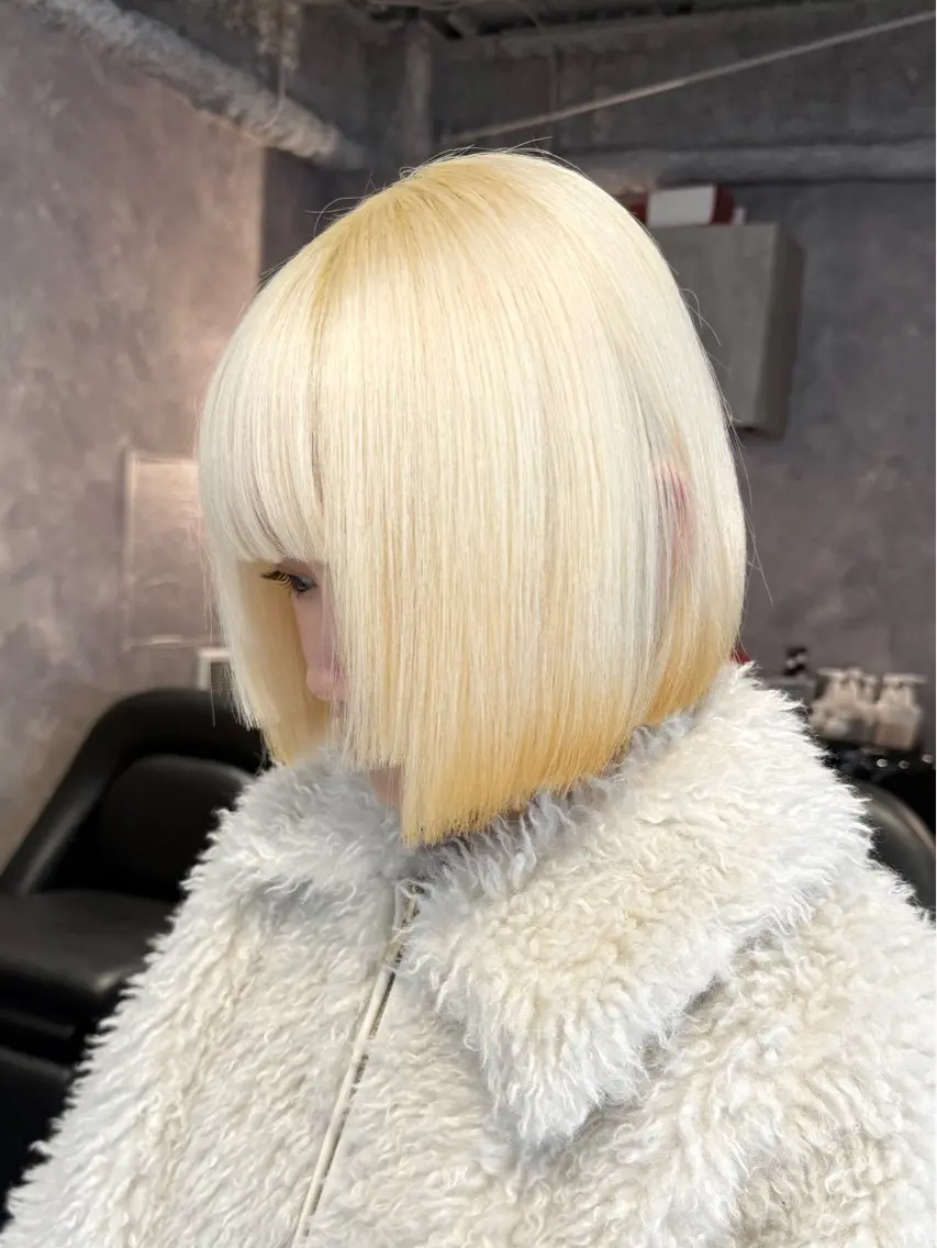 ミディアム カラー パーマ ヘアアレンジ ヘアカラー トリートメント 🌿巴結生🌱大宮 ミルクティーベージュのヘアスタイル