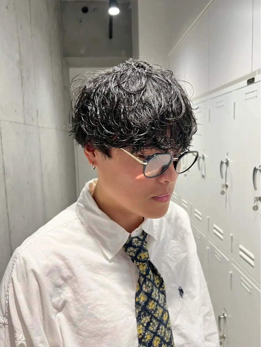 パーマ メンズ パーマ 安井凰太 /elima武蔵小杉のヘアスタイル