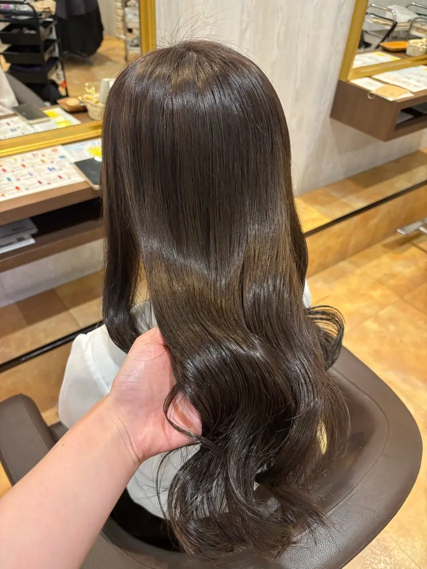 ロング カラー ヘアカラー yui🥀/ボブ /ブリーチなしカラーのヘアスタイル