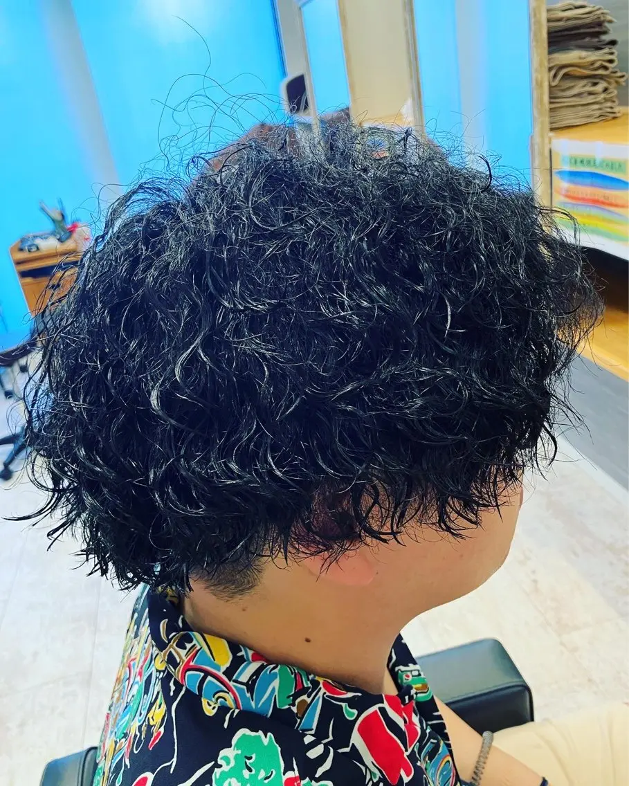 パーマ メンズ カット パーマ メンズ特化/パーマ/ フェードWATARUのヘアスタイル