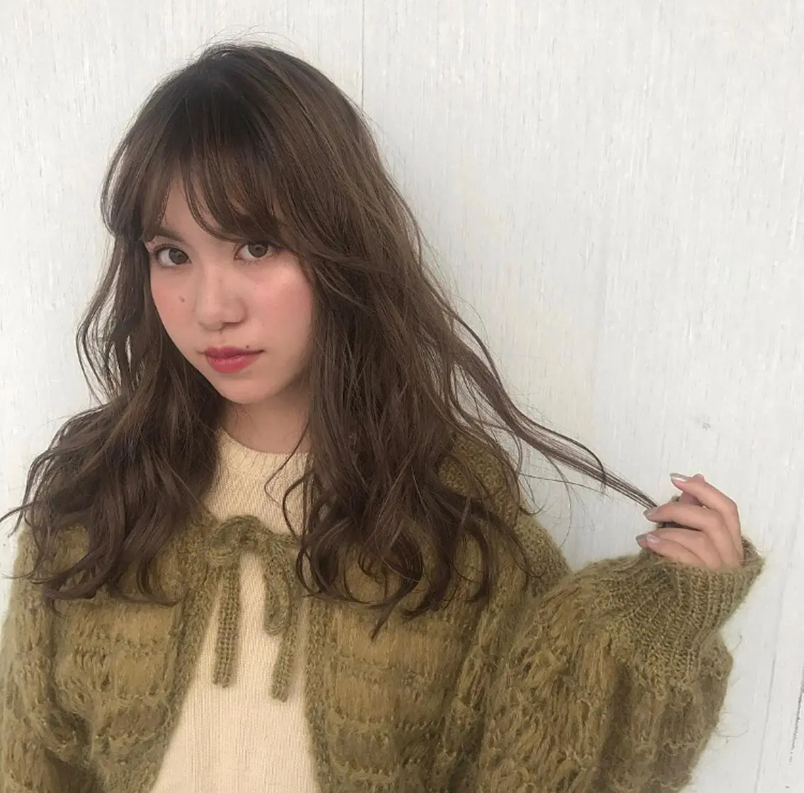 ロング カラー ベージュカラー emme エミィ/立川のヘアスタイル