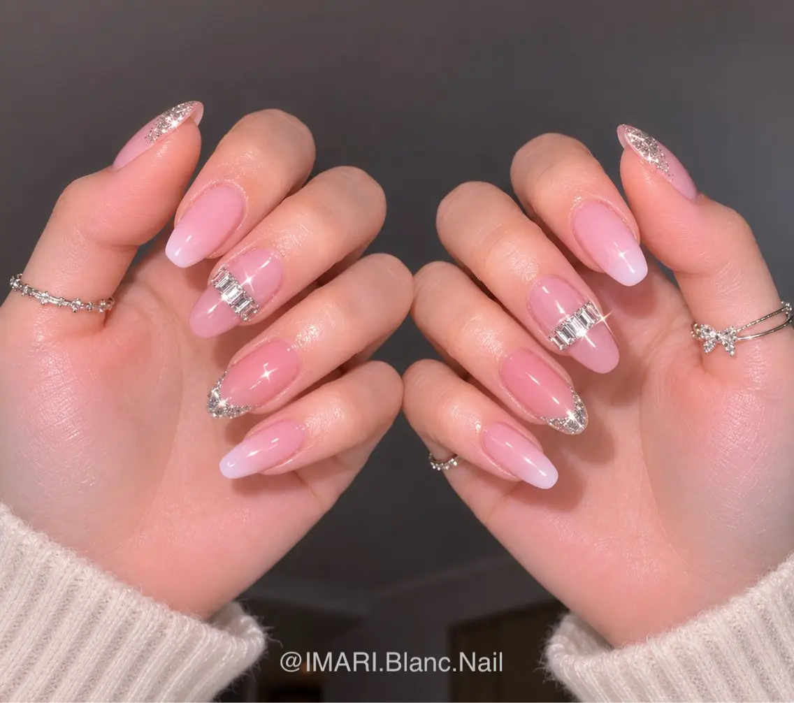 ネイル ピンク ハンドネイル IMARI. Blanc.Nailのネイルデザイン