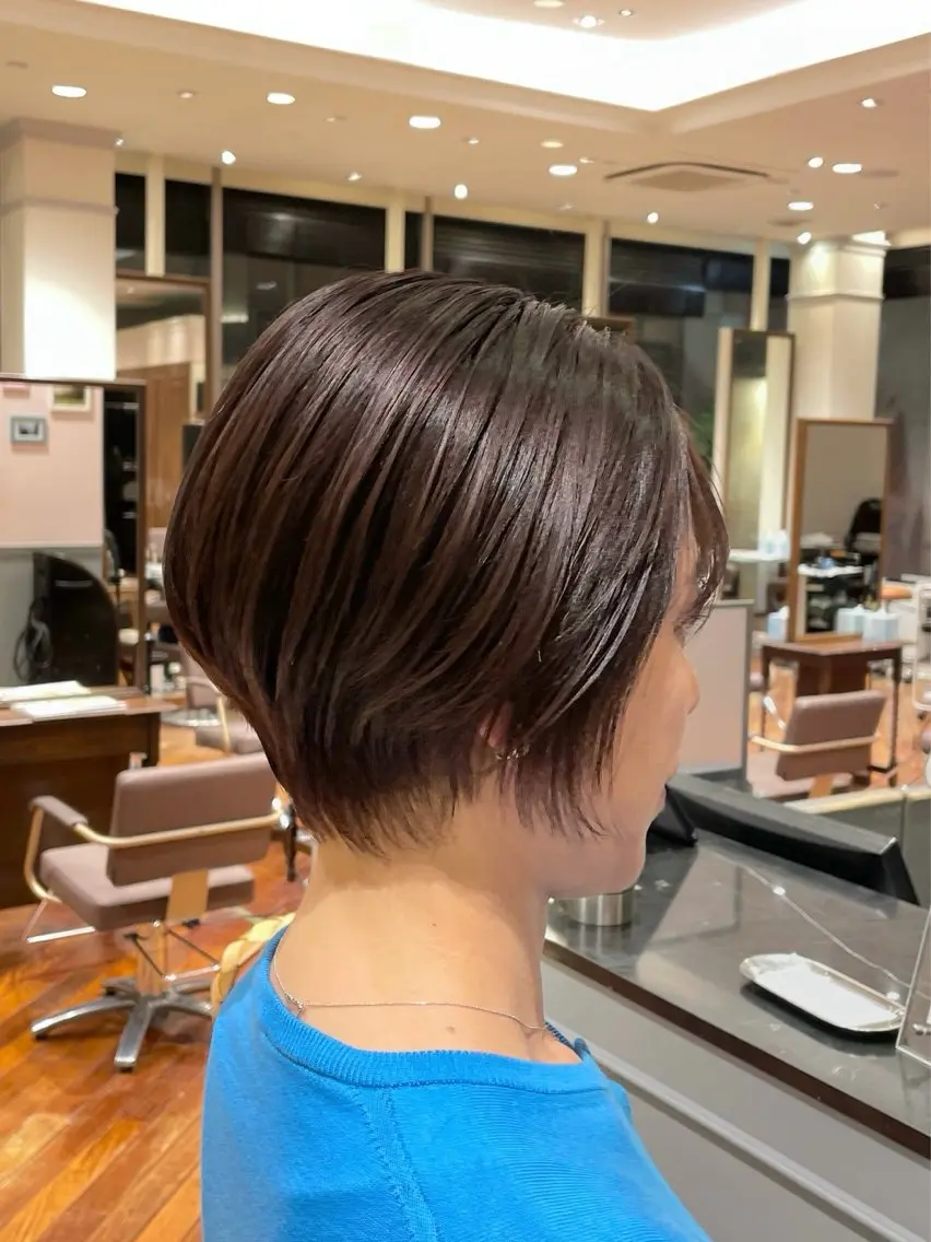 ショート くびれヘア ショートヘア 大阪梅田/ショート ボブ/イナバリヤトのヘアスタイル