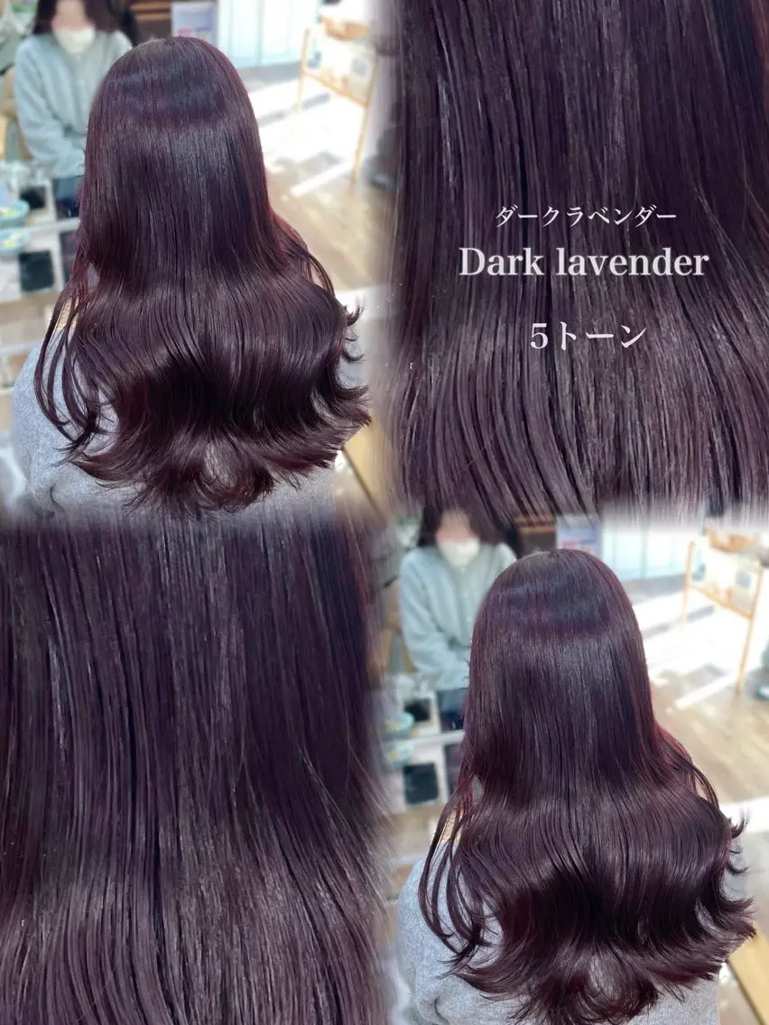 ロング カット ヘアカラー トリートメント ピンク・ラベンダー/ レイヤー/NANAのヘアスタイル