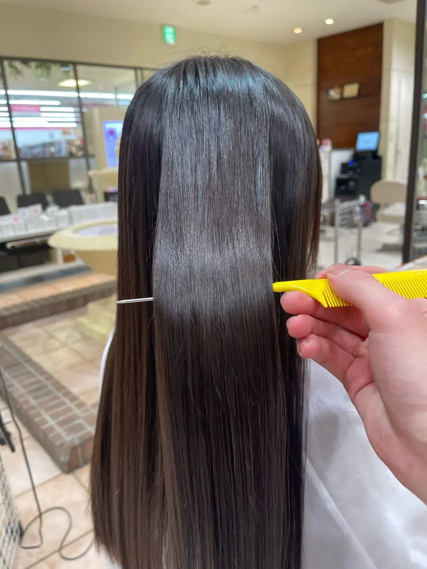 ロング 髪質改善 カネヒラ リョウスケのヘアスタイル