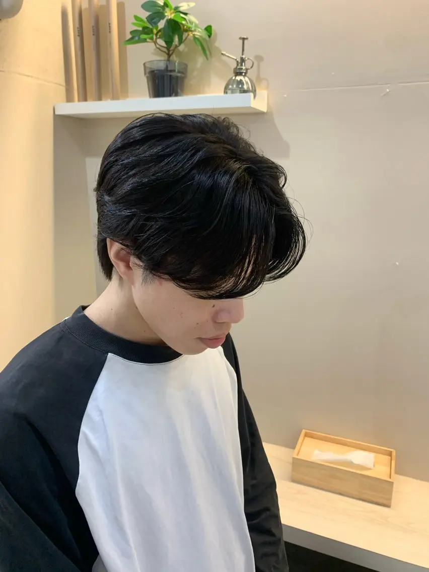 カット＋韓国風ニュアンス・毛流れパーマ＋2stepトリートメントの写真