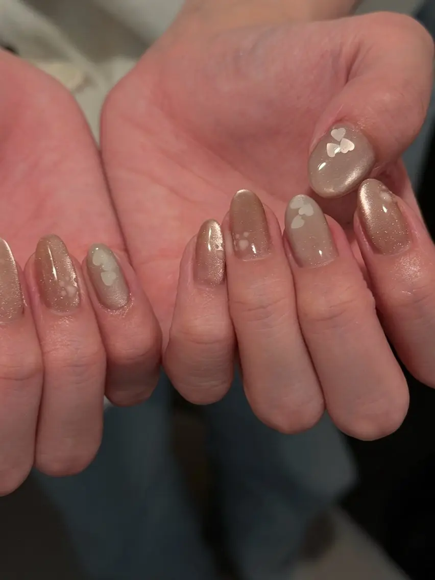 ネイル ハート ハンドネイル nailpark_ MITSUMEみつきのネイルデザイン