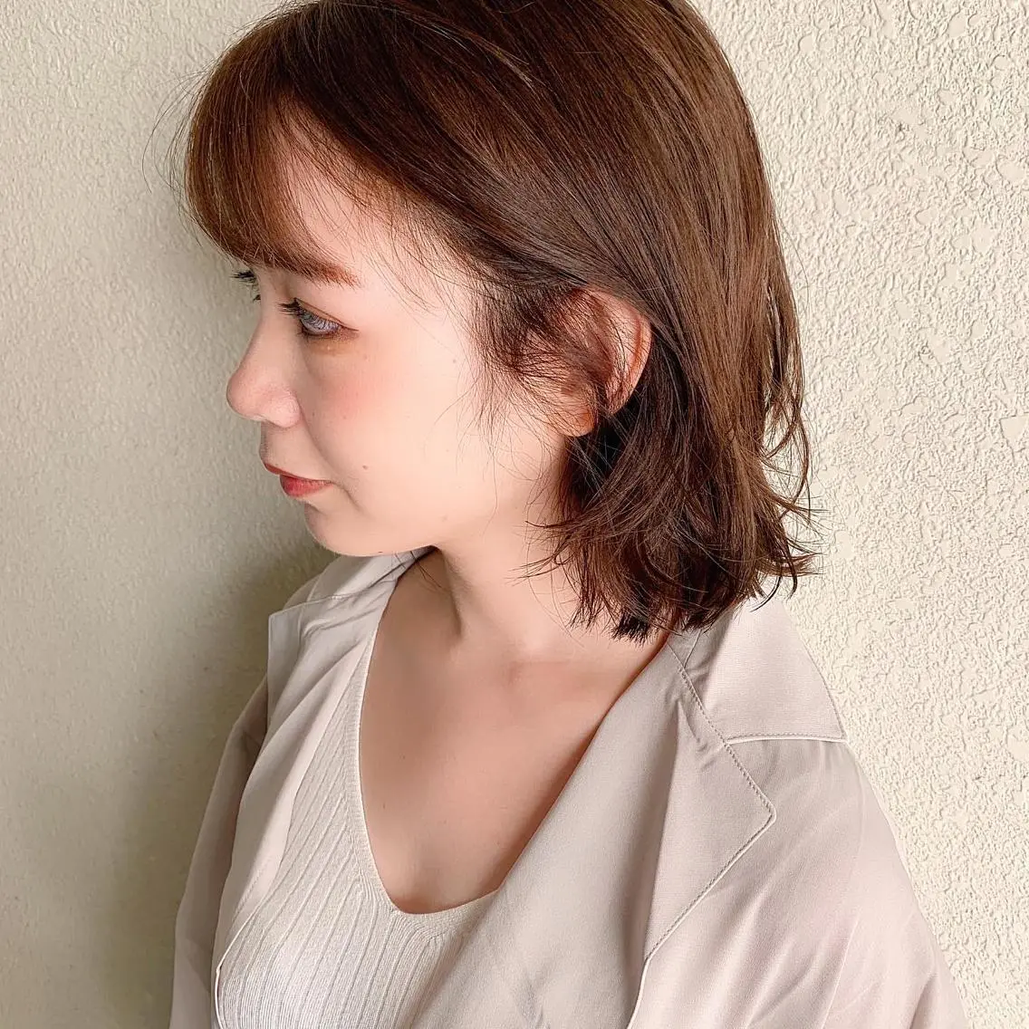 ミディアム カラー 中川 竜誠のヘアスタイル