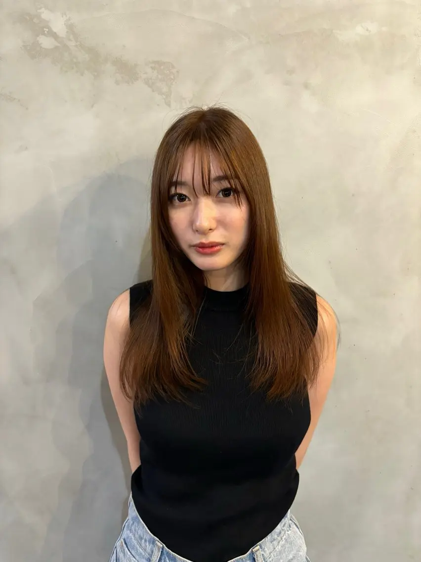 ロング カラー ヘアカラー トリートメント 佐川 寧音　《パーマ》のヘアスタイル