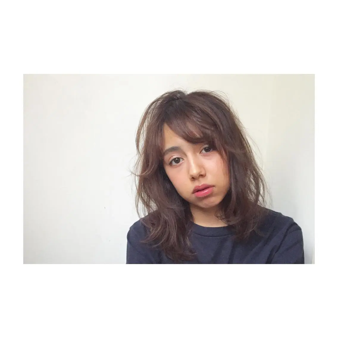 ミディアム セミロング ロング カラー パーマ 💁♂️メンズカッ トパーマ💈大田涼華のヘアスタイル