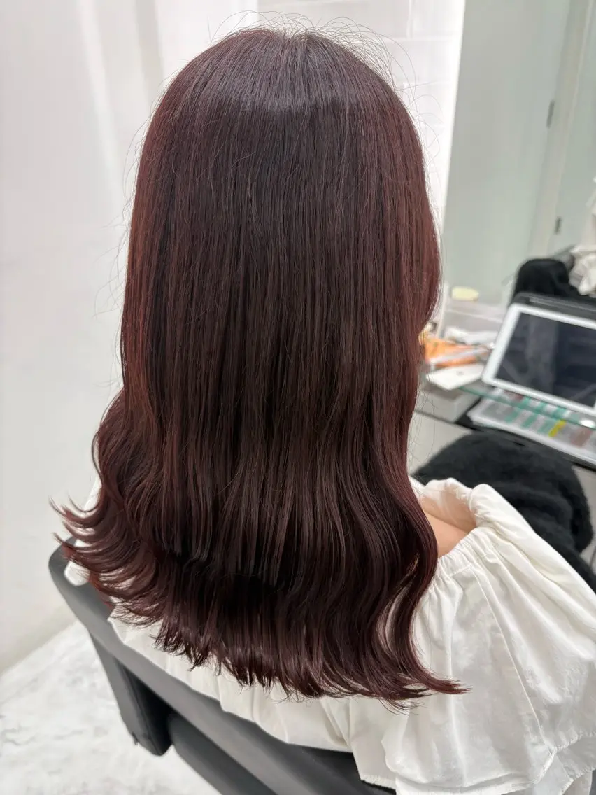 ロング カット ヘアカラー トリートメント 髪質改善サロン🫧 セキチサトのヘアスタイル