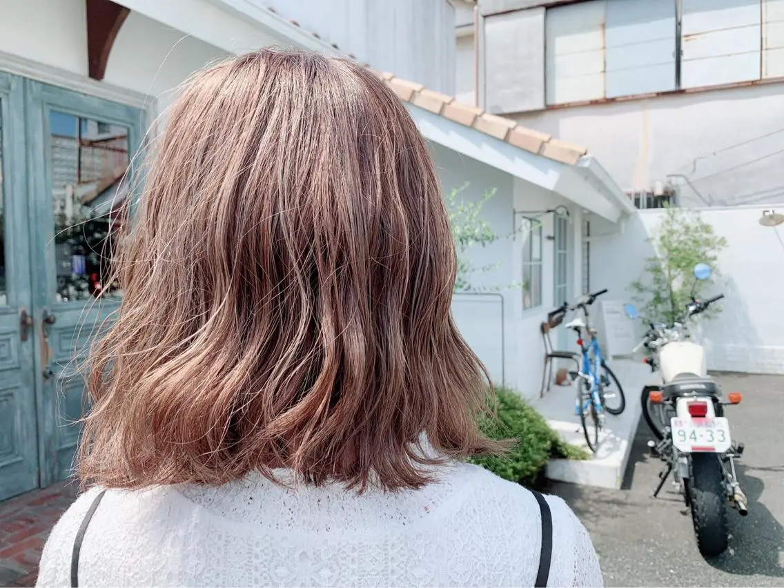 ミディアム カラー ヘアカラー marie-anne 浜松元目店のヘアスタイル