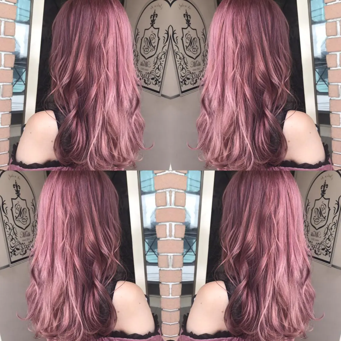 セミロング カラー パーマ ヘアアレンジ メンズ キッズ ネイル マツエク・マツパ サロンドミルク 原宿のヘアスタイル