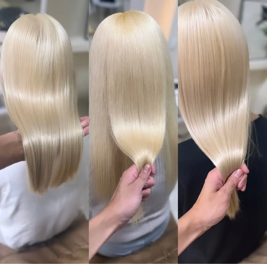 《❣️ハイトーン極め❣️》ブリーチ2回で作るハイトーントリプルカラー(トリートメント付き)🥰¥9500💞の写真