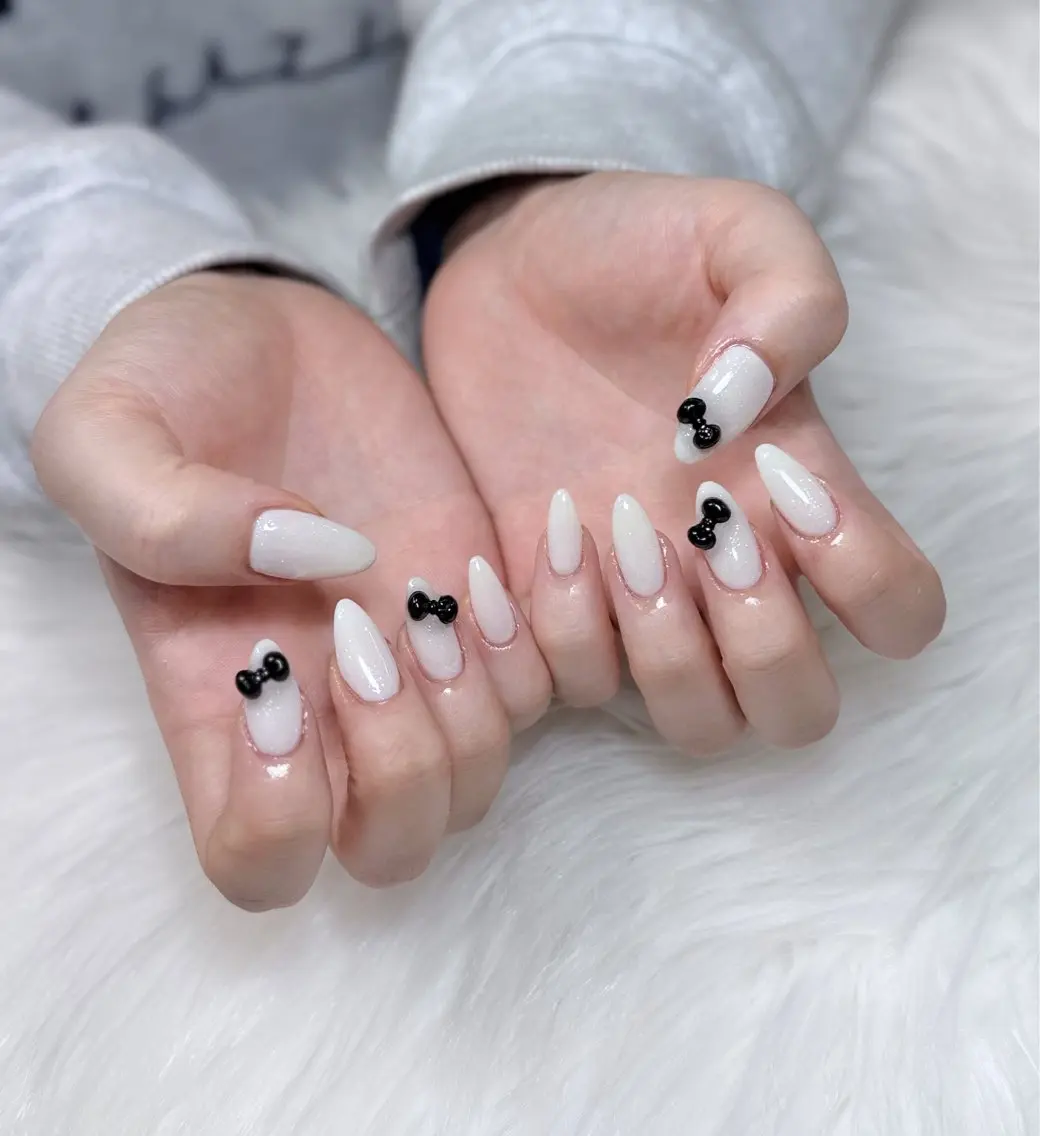 ネイル アートネイル オーロラネイル ジェルネイル 韓国ネイル ロングネイル ハンドネイル Nichi Nailsのネイルデザイン