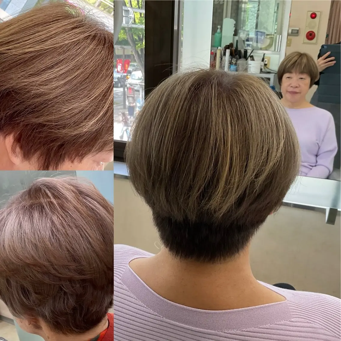 ショート カラー au栄矢場町 似合わせカットのヘアスタイル