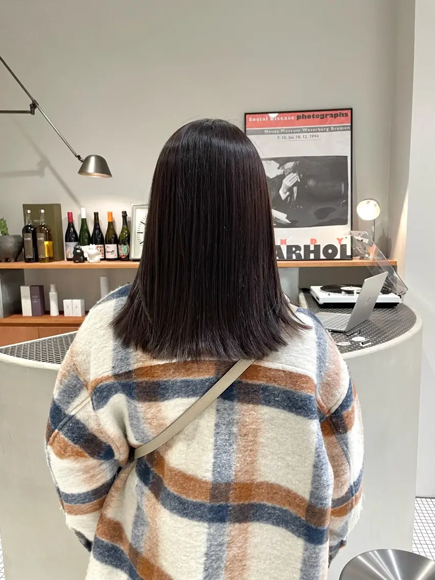 ミディアム カラー カット ヘアカラー トリートメント GPIP 近藤沙樹のヘアスタイル