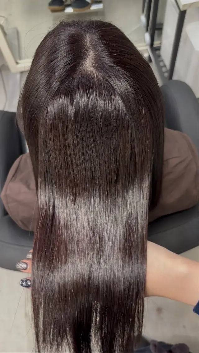 ミディアム カラー ヘアカラー トリートメント XELM高崎 nearaのヘアスタイル