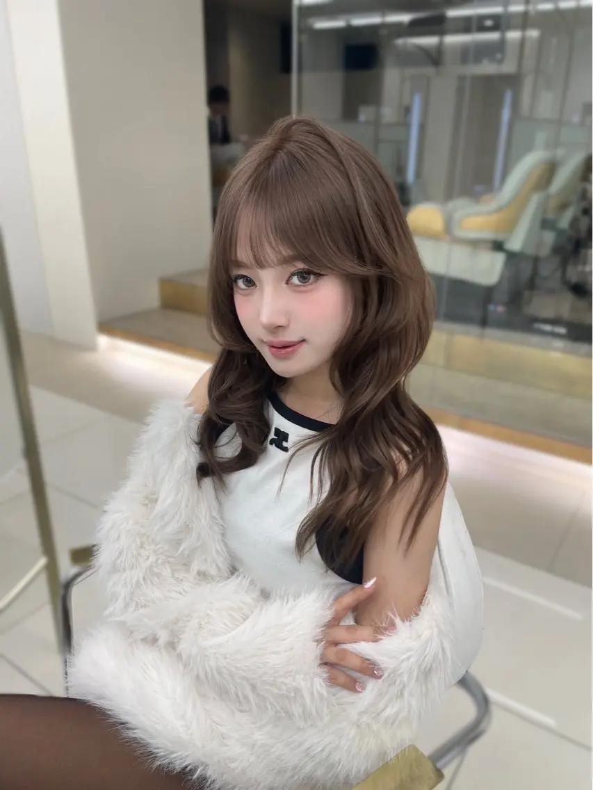 ロング カラー トリートメント 酸熱トリートメント 高村 旭加のヘアスタイル