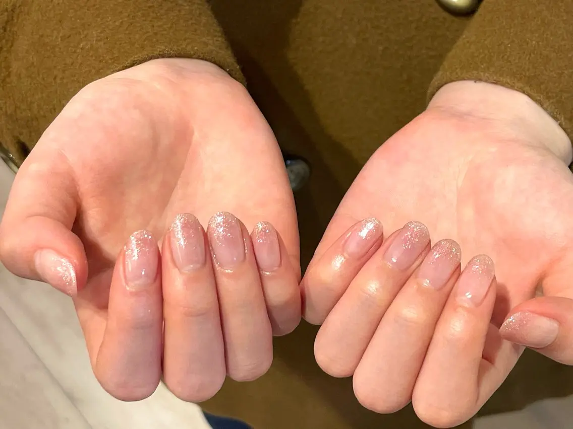 ネイル グラデーション ラメ(グリッター) ラメグラデーション Sasa ✿のネイルデザイン