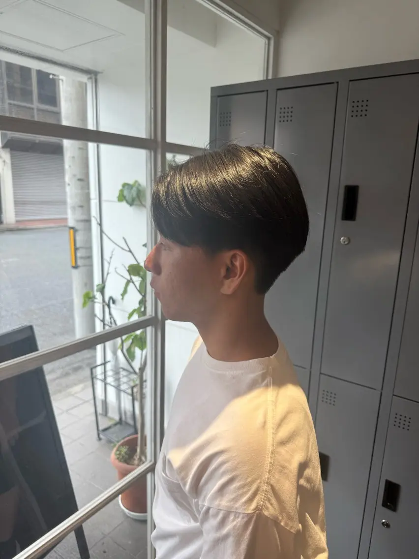 メンズ センターパート カット かとう きりん🎀🪽のヘアスタイル