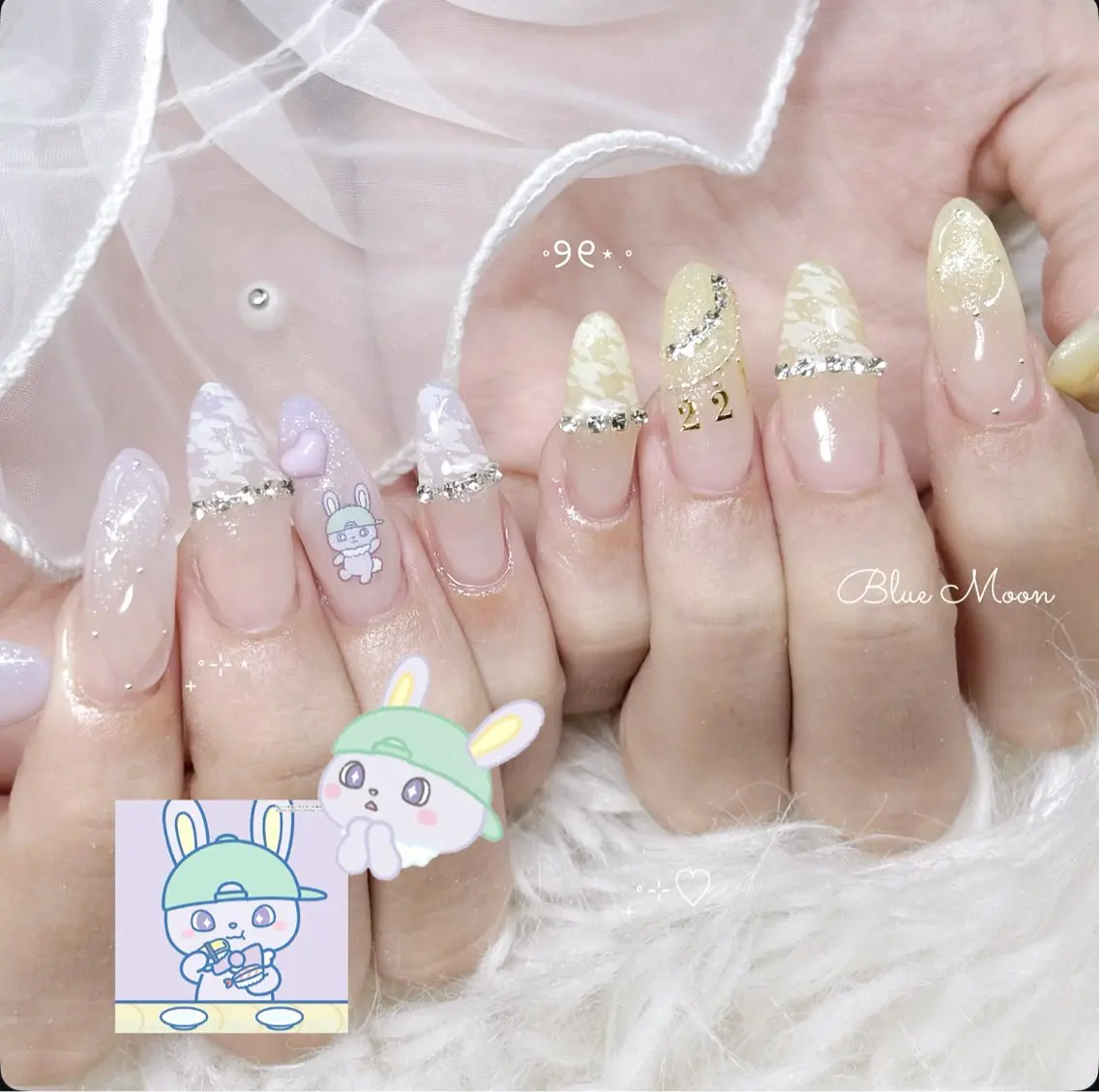ネイル アートネイル ハンドネイル フットネイル ハンドケア nail salon Blue Moonのネイルデザイン
