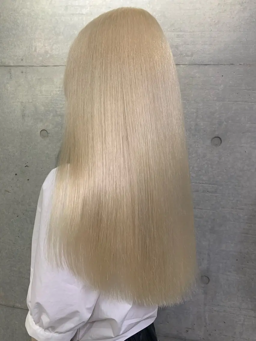 セミロング カラー ヘアアレンジ メンズ メンズブリーチ ベージュカラー ブリーチ ブロンド ケアブリーチ THE./ブリーチ 透感カラー/髪質改善のヘアスタイル