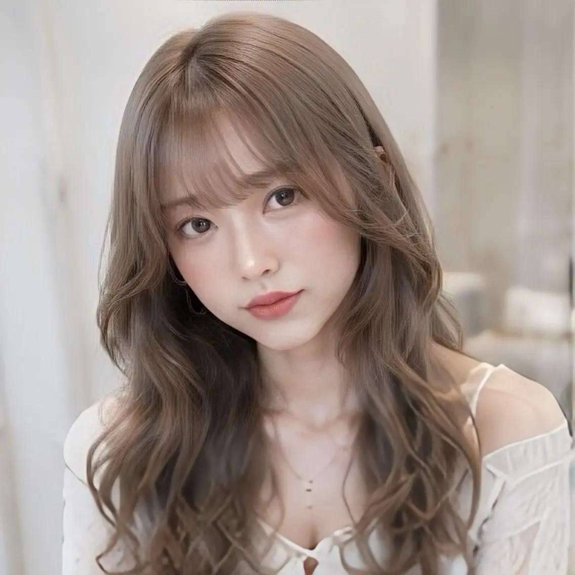 ロング カラー 縮毛矯正/レイヤー/ 前髪カット/おばかんのヘアスタイル