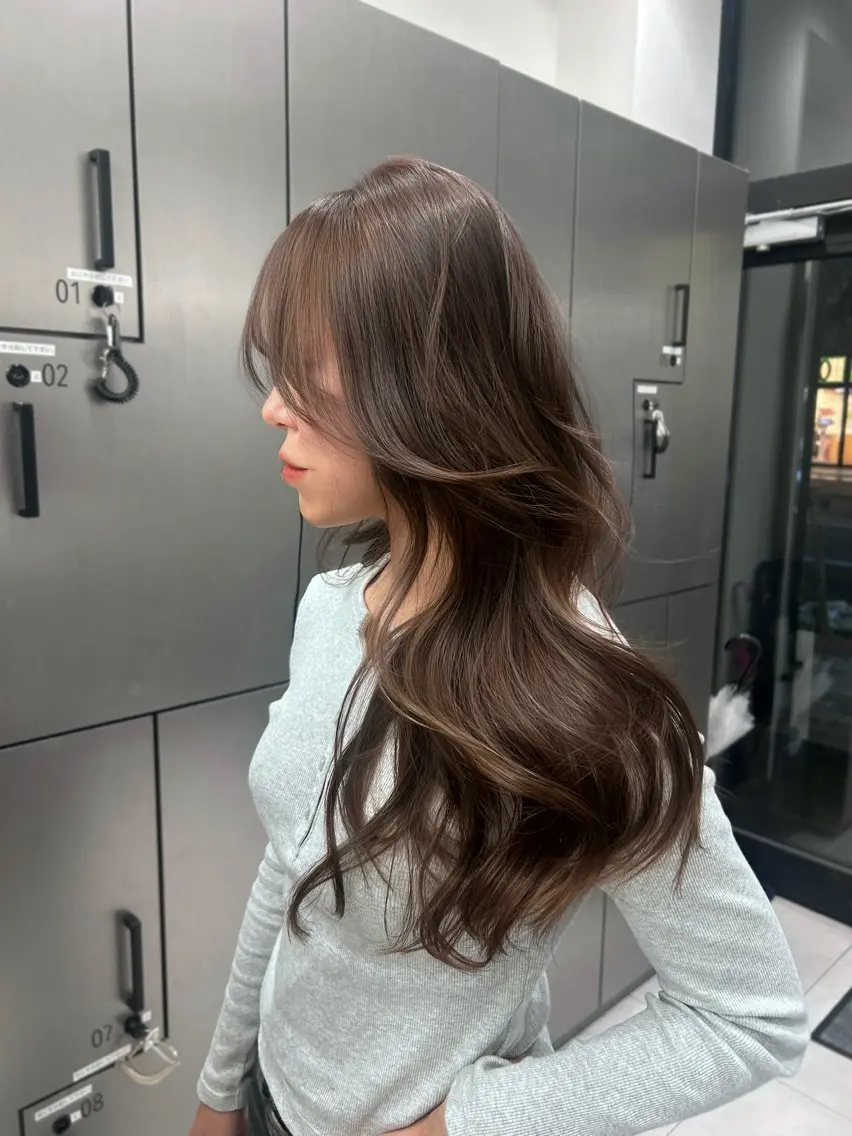 ロング レイヤーカット カット ヘアカラー トリートメント 大人レイヤー/艶美髪 🇺🇸TOMONAのヘアスタイル