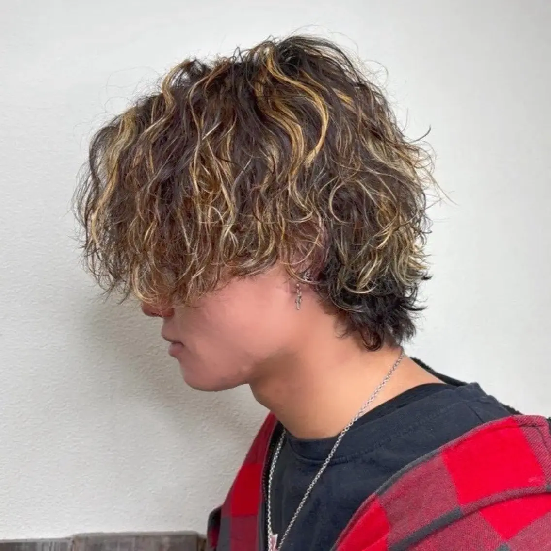 パーマ メンズ カット ヘアカラー 🐰K+Plus🐰 まゆ🐰のヘアスタイル